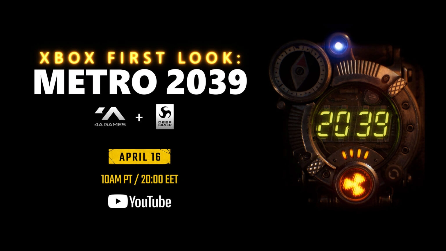 Metro 2039 Xbox First Look Event: Release Date, Time, Gameplay & How to Watch