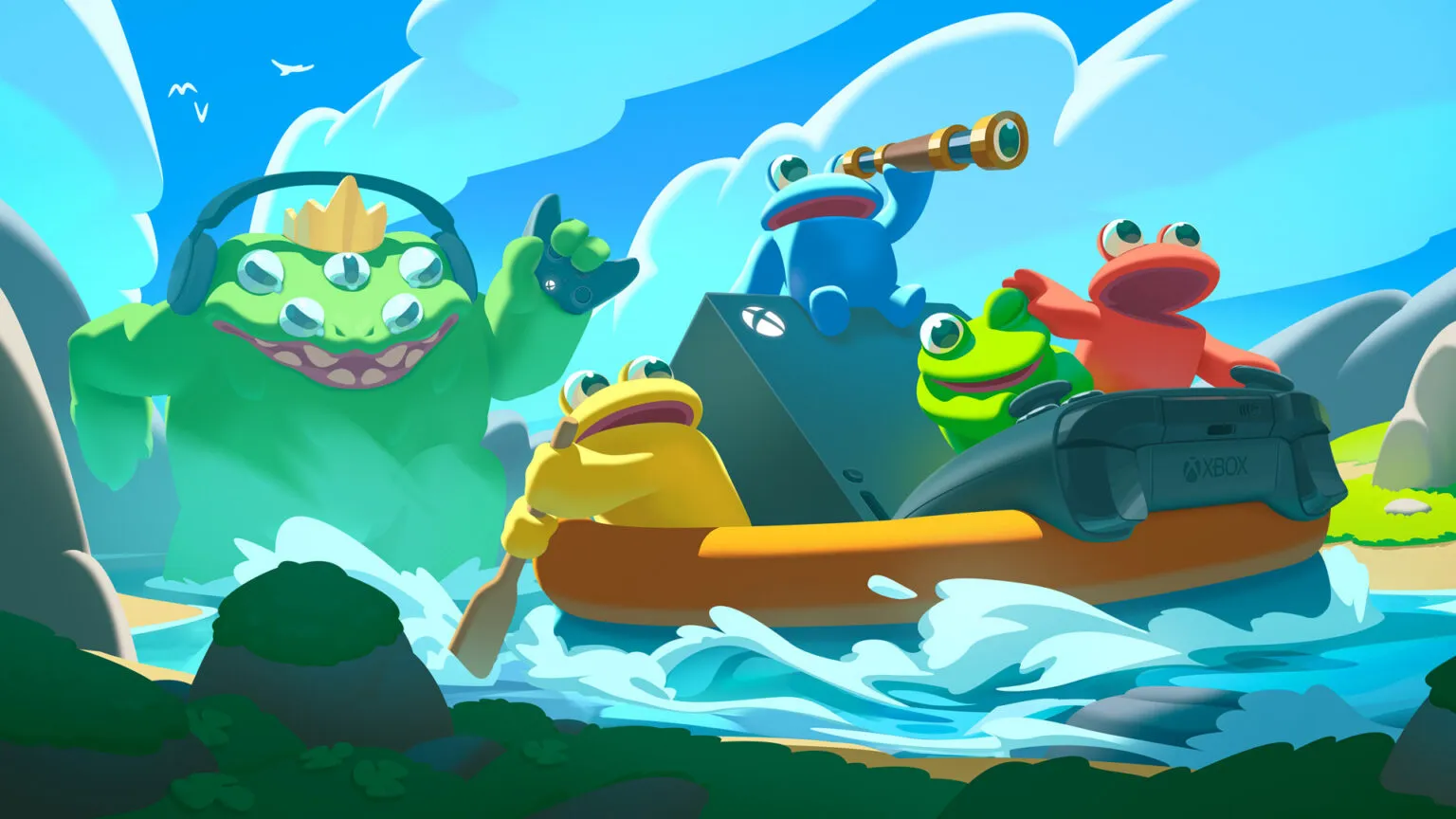 Frog Sqwad Coming to Xbox in June 2026 with Chaotic Co-op Gameplay