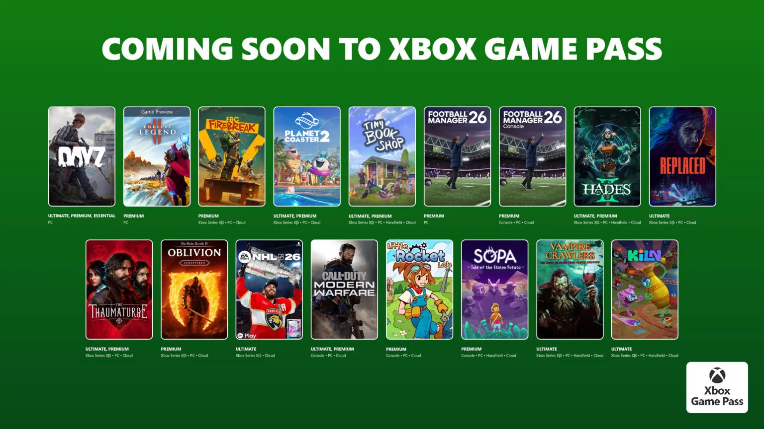 Xbox Game Pass April 2026 Wave 1: Full USA Game List, Release Dates & Platforms